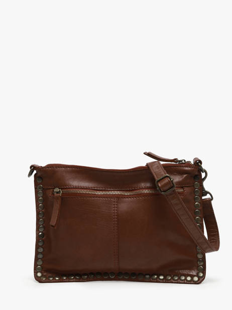 Sac Bandoulière Heritage Cuir Biba Marron heritage POR2L vue secondaire 4