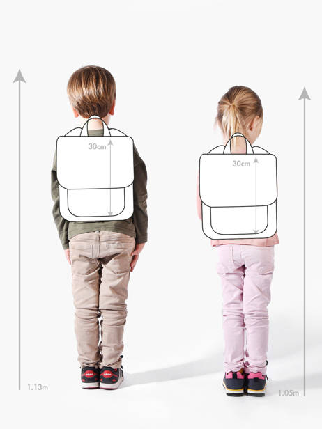 1 Compartment Backpack Hindbag Multicolor kids collection ARTH other view 1