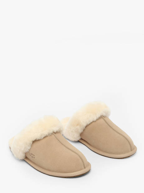 Chaussons Scuffette Ii En Cuir Ugg Beige women 1106872 vue secondaire 2