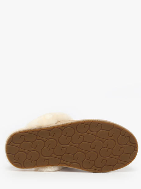 Chaussons Scuffette Ii En Cuir Ugg Beige women 1106872 vue secondaire 5