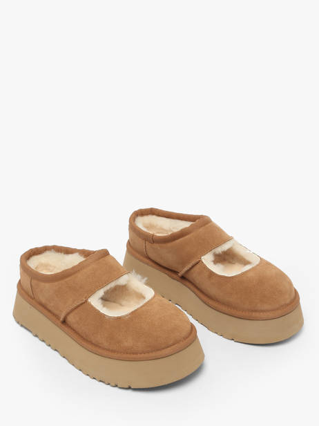 Derby Shoes In Leather Ugg Beige women 1167612 other view 2