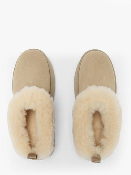 Platform Boots In Leather Ugg Beige women 1171393 other view 4