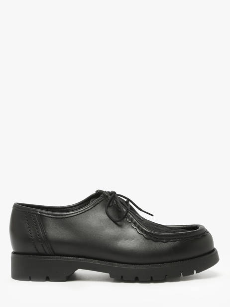 Derby Shoes In Leather Kleman Black women PADRINI