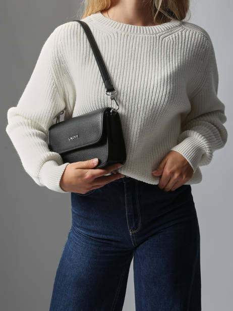 Sac Porté épaule Elegance Lacoste Noir elegance NF5147EG vue secondaire 1