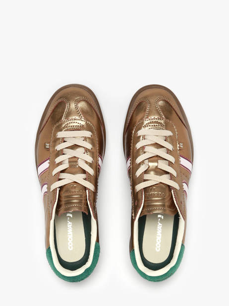 Sneakers In Leather Coolway Gold women 7693294 other view 4