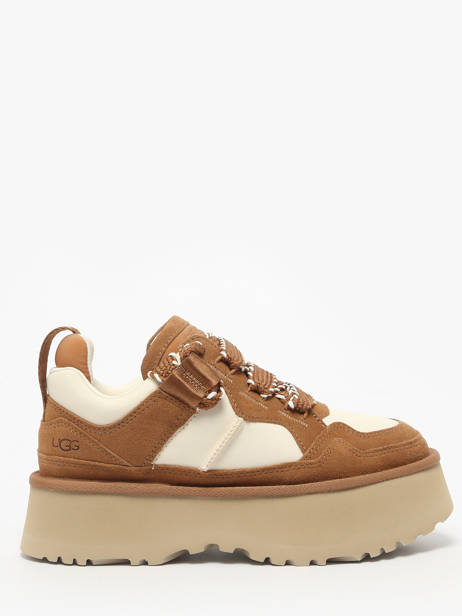 Platform Sneakers In Leather Ugg Beige women 1171541
