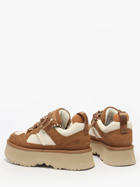 Platform Sneakers In Leather Ugg Beige women 1171541 other view 2