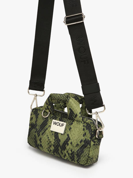 Shoulder Bag Cobra Recycled Polyester Wouf Green cobra BM250019 other view 2