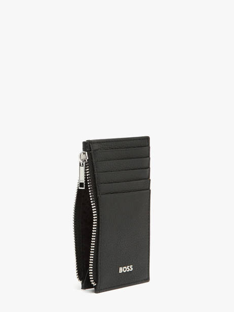Card Holder Leather Hugo boss Black grained HLK518A other view 1