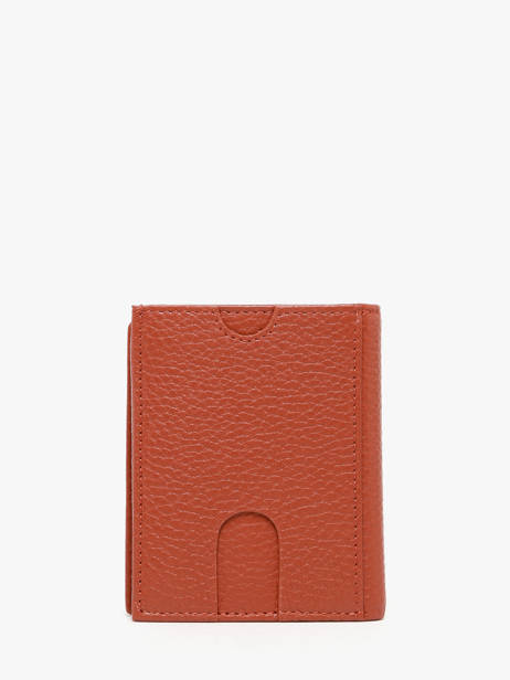 Wallet Bicolor Leather Yves renard Orange bicolor 2437 other view 3