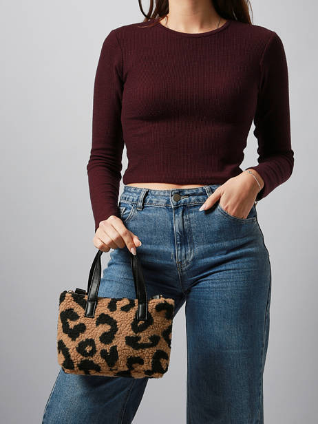 Satchel Polaire Miniprix Brown polaire S030 other view 1