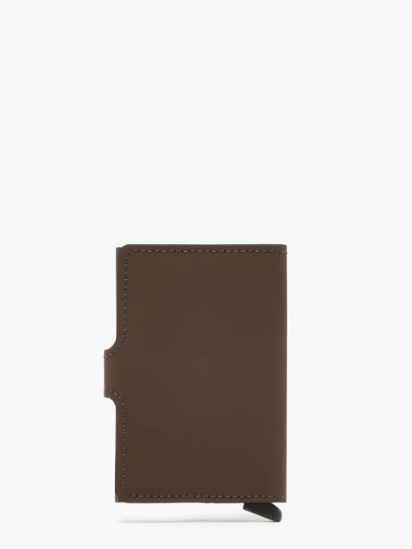 Card Holder Matte Leather Secrid Brown matte MM other view 3