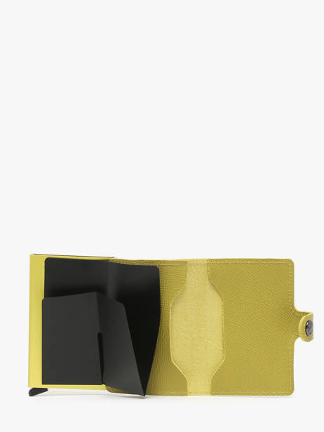 Card Holder Crisple Leather Secrid Yellow crisple MC other view 1
