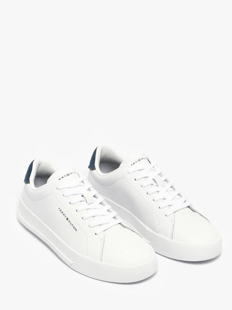 Sneakers En Cuir Tommy hilfiger Blanc men 536702W vue secondaire 1