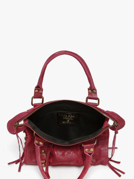 Satchel Spazzolato Leather Milano Red spazzolato SP24093 other view 3