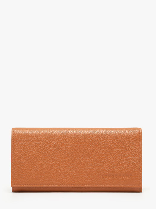 Longchamp Le foulonné Portefeuilles Orange