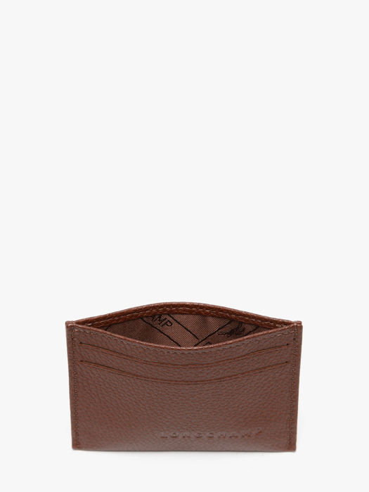 Longchamp Le foulonné Porte billets/cartes Marron