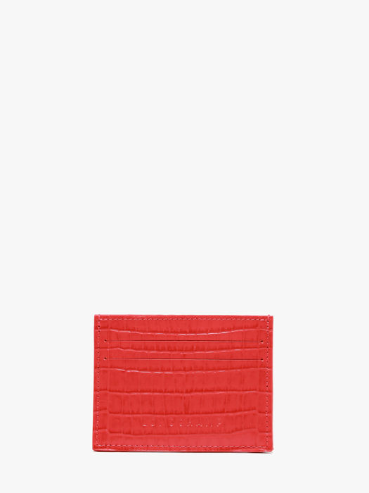 Longchamp Longchamp pocket croco Bill case / card case Red