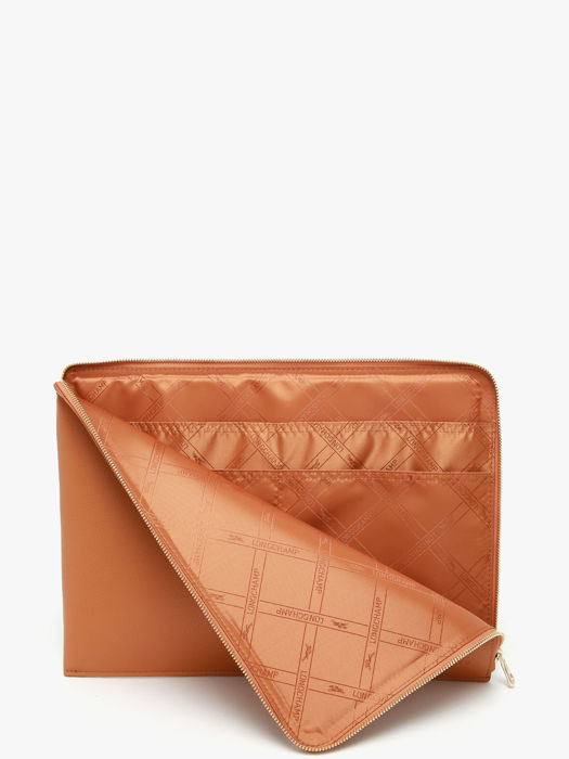 Longchamp Le foulonné Etui passeport Orange