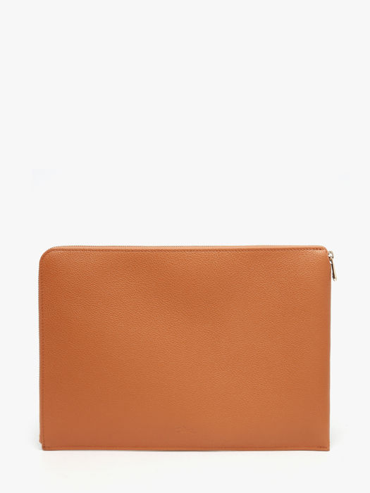 Longchamp Le foulonné Etui passeport Orange