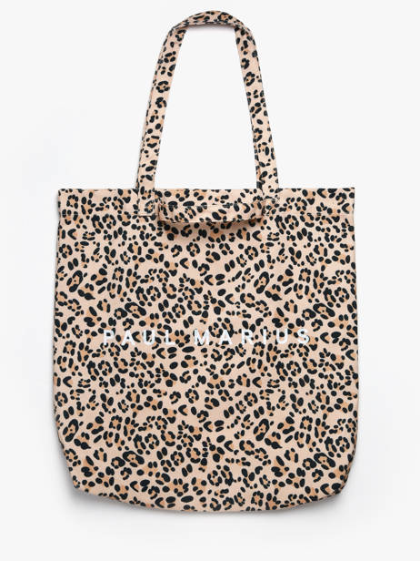 Tote Bag Leaopard Beige Cadeau Coton Paul marius Beige cadeau L25