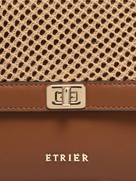 Shoulder Bag Baobab Leather Etrier Beige baobab EBAO185S other view 6