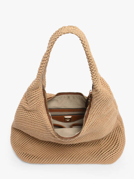 Shoulder Bag Baobab Leather Etrier Beige baobab EBAO154M other view 3