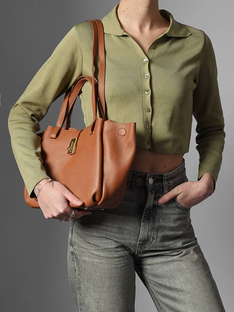 Sac Porté épaule Milano Horizon Sophie Cuir Lancaster Marron milano horizon sophie 82 vue secondaire 1