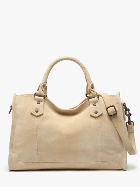 Sac à Main A4 Houston Cuir Basilic pepper Beige houston BHOU22 vue secondaire 4