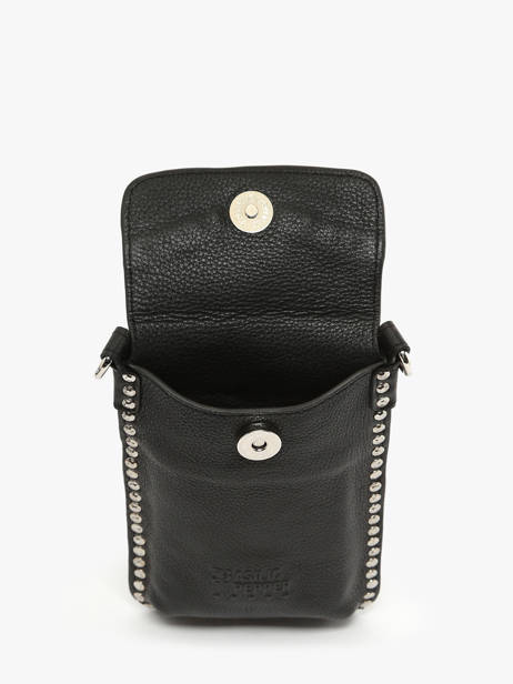 Phone Case Leather Basilic pepper Black glam BGLA88 other view 3