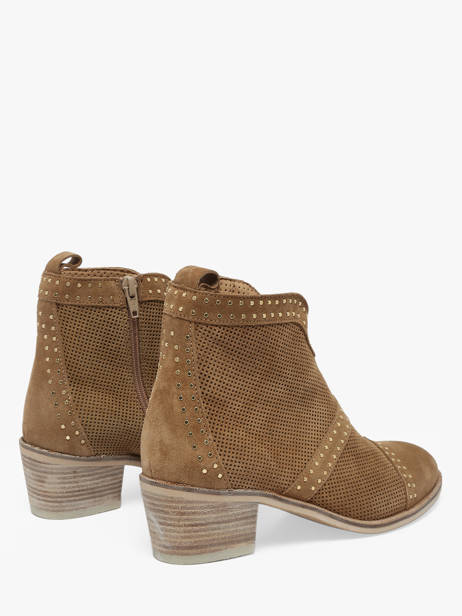 Bottines à Talon En Cuir Alpe Marron women 54311101 vue secondaire 2
