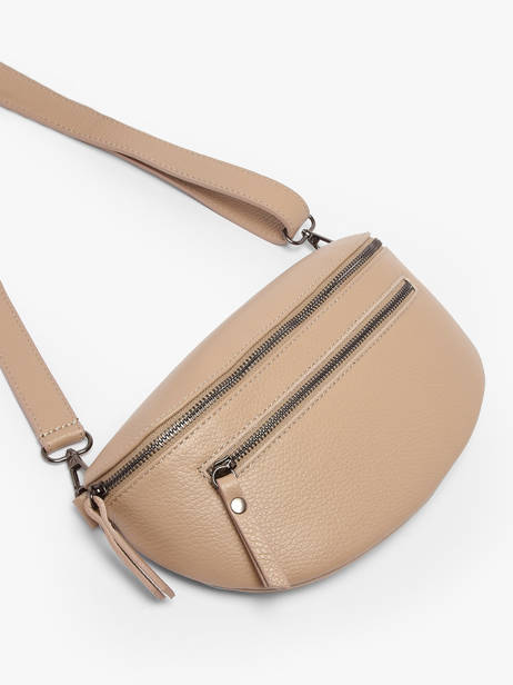 Sac Banane Caviar Cuir Milano Beige caviar CA23111 vue secondaire 2