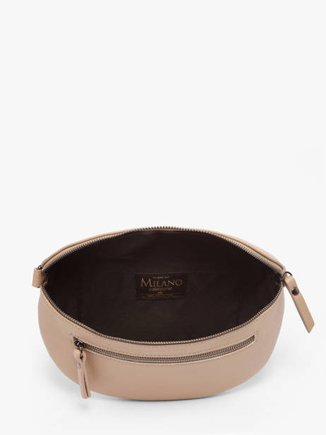 Sac Banane Caviar Cuir Milano Beige caviar CA23111 vue secondaire 3