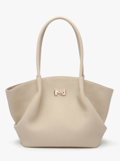 Leather Galatée Shoulder Bag Nathan baume Beige nymphea 3