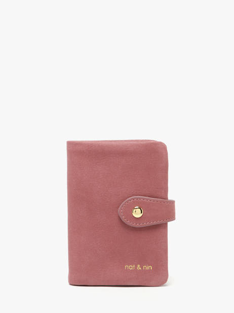 Wallet Leather Nat et nin Pink vintage JOYCE
