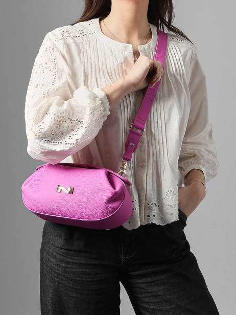Crossbody Bag Nymphea Leather Nathan baume Pink nymphea 2 other view 1