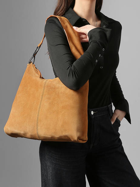 Sac Porté épaule Leather Cuir Biba Marron leather JAP2L vue secondaire 1