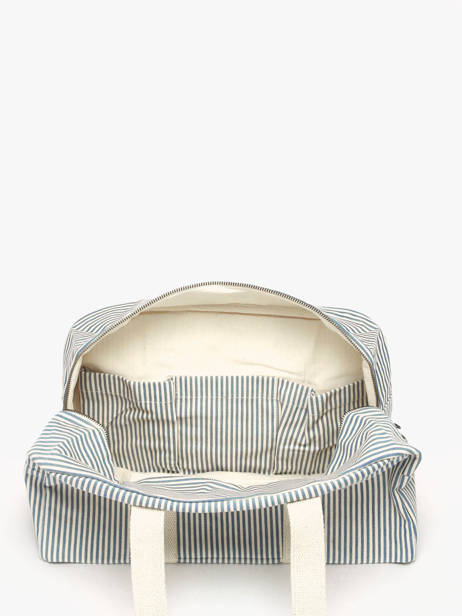 Shoulder Bag Rayures Cotton Hindbag Blue rayures RA other view 3