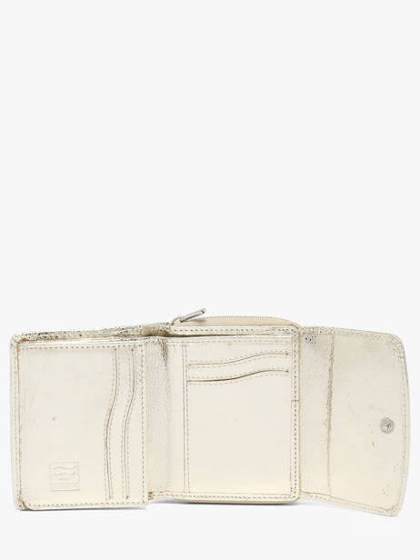 Leather Caviar Wallet Crinkles Gold caviar 14201 other view 1