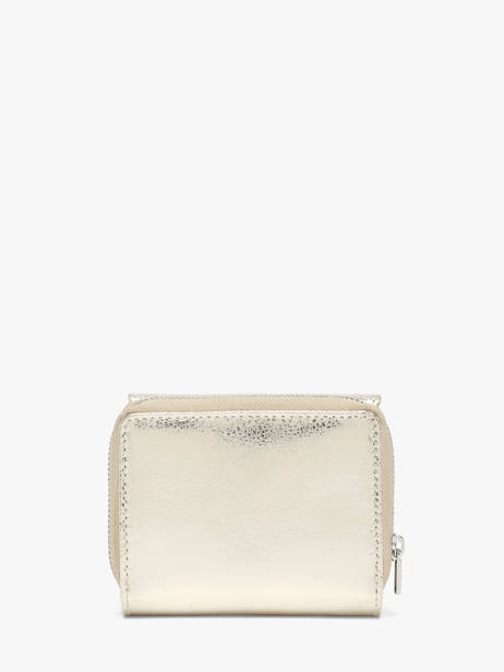 Leather Caviar Wallet Crinkles Gold caviar 14201 other view 4