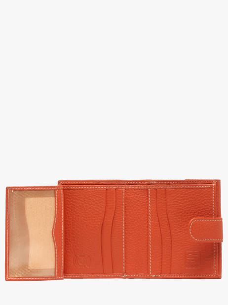 Wallet Caviar Leather Crinkles Orange caviar 14227 other view 2