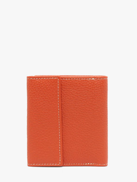 Wallet Caviar Leather Crinkles Orange caviar 14227 other view 4