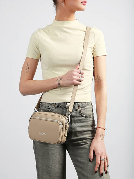Shoulder Bag Donna Ama Leather Lancaster Beige donna ama 67 other view 1