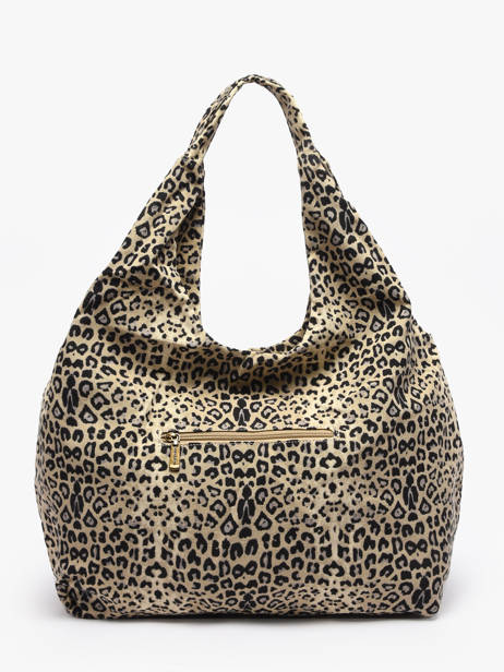 Shoulder Bag Leopard Cotton Miniprix Beige leopard L other view 3