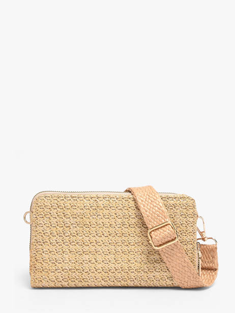 Ccrossbody Wallet Miniprix Beige raphia 1460 other view 3