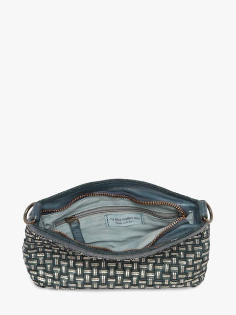 Shoulder Bag Heritage Leather Biba Blue heritage KAB9L other view 2