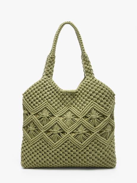 Sac Porté épaule Estival Coton Le voyage en panier Vert estival PM941 vue secondaire 4