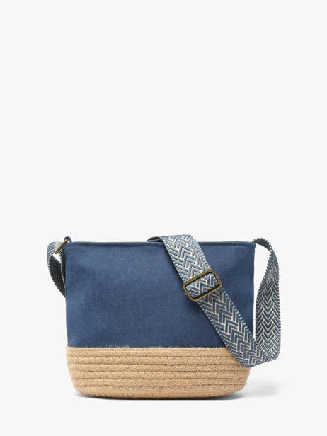 Sac Bandoulière City Coton Le voyage en panier Bleu city PM962 vue secondaire 3