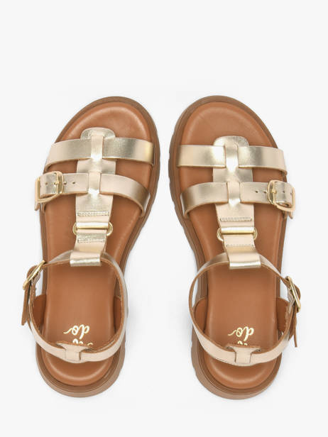 Sandales En Cuir We do Or women 45710A05 vue secondaire 3