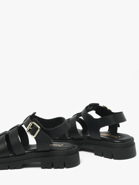 Sandales En Cuir Semerdjian Noir women DELIA vue secondaire 2